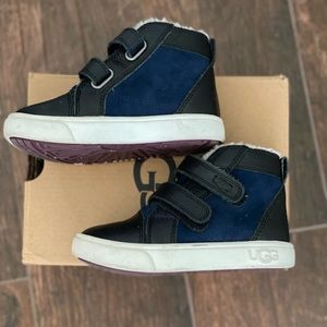UGG Rennon II Leather Sneaker Bootie, Size 8T (toddler)